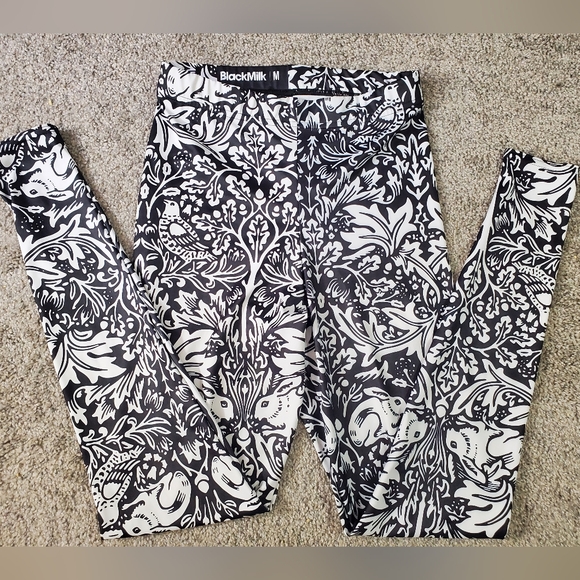 Blackmilk Pants - Black Milk Brer Rabbit Black HWMF Leggings size Medium